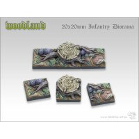 Woodland Bases - 20x20mm Diorama (3)