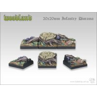 Woodland Bases - 20x20mm Diorama (3)