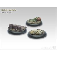 Trench Warfare Bases - 30mm Round Lip (5)