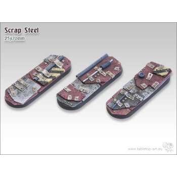 Scrap Steel Bases - 25x70mm (3)