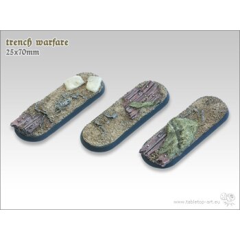Trench Warfare Bases - 25x70mm (3)