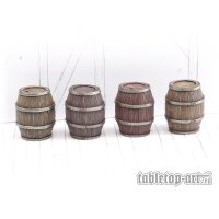 Wooden Barrels Set 3 - Big Barrels (4)