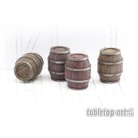 Wooden Barrels Set 3 - Big Barrels (4)