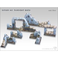 Destroyed Walls - Terrain Set (6)