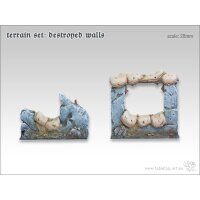 Destroyed Walls - Terrain Set (6)