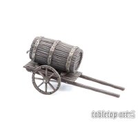 Small Cart with Barrel