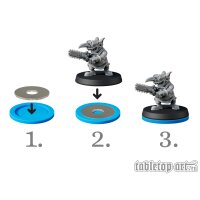 Skill and Squad Marker - 32mm Azure Blue (10)