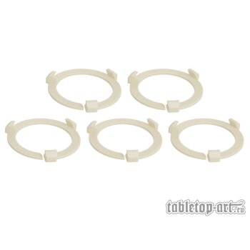 Squad Marker - 40mm Vanilla White (5)