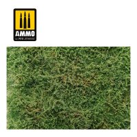 Wilderness Fields with bushes - early summer  - plastic plate 230mm x 130mm