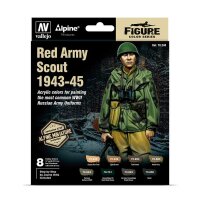 Vallejo Model Color Set Alpine Red Army Scout 1943-45 by Jaume Ortiz (8x17mL)