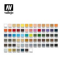 Vallejo Model Color Color Combinations + brushes (72 Farben)