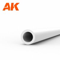 Hollow tube 2.00dx350mm (W.T. 0,7mm)-STYRENE STRIP (6x)
