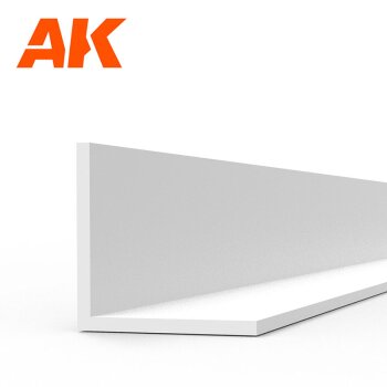 Angle 3.5 x 3.5 x 350mm - STYRENE STRIP (3x)