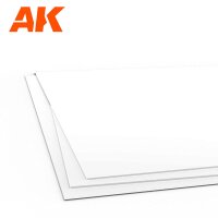 0.25mm thickness x 245 x 195mm - STYRENE SHEET (3x)