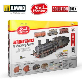 AMMO RAIL CENTER SOLUTION BOX #01 – GERMAN TRAINS. All Weathering Products