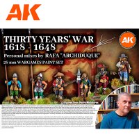 SIGNATURE SET. THIRTY YEARS WAR 1618-1648 Archiduque (18x17mL)