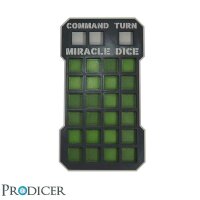 Sci-Fi Miracle Dice Pro Dashboard (Neon-Grün)