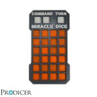 Sci-Fi Miracle Dice Pro Dashboard (Neon-Orange)