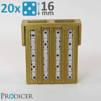 Dice Pro Keeper - 16mm (Gold-Silber )