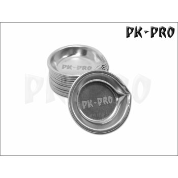 PK-PRO Paint Bowle with spout - Stainless Steel (Modelling Paint Wells) (12x)