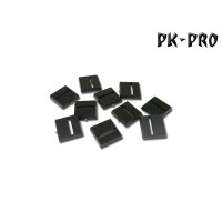 20mm x 20mm Bases Diagonal Geschlitzt (Magnet Slot + offener Miniatur Slot) (10x)
