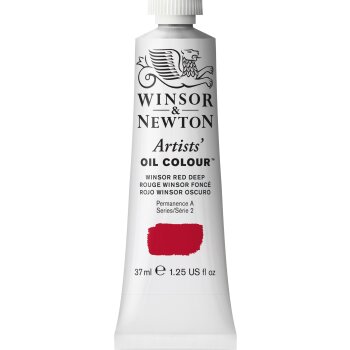 W&N Artists Oil Colour 37ml Tube Winsor Red Deep
