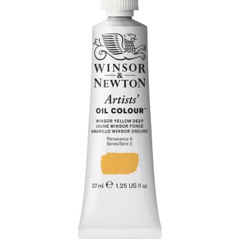 W&N Artists Oil Colour 37ml Tube Winsor Yellow Deep