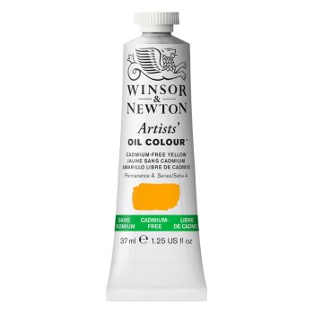 W&N Artists Oil Colour 37ml Tube Cadmium-Free Yellow