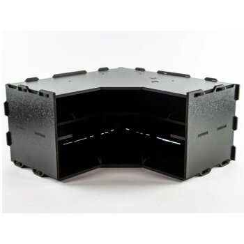 Black Paint Rack: Eckteil Regal