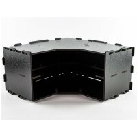 Black Paint Rack: Eckteil Regal