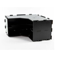 Black Paint Rack: Eckteil Regal