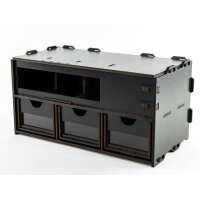 Black Paint Rack: Power strip