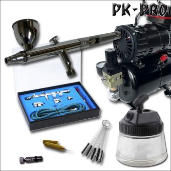 Airbrush BD183K + Compressor PK-286 Starter Set