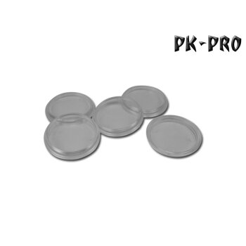40mm Raound Base - Transparent - hollow (5x)