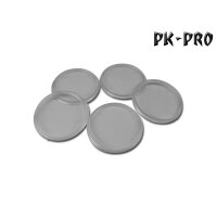 50mm Raound Base - Transparent - hollow (5x)