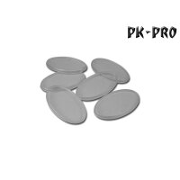 75x42mm Raound Base - Transparent - Oval - hollow (6x)