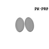 75x42mm Raound Base - Transparent - Oval - hollow (6x)