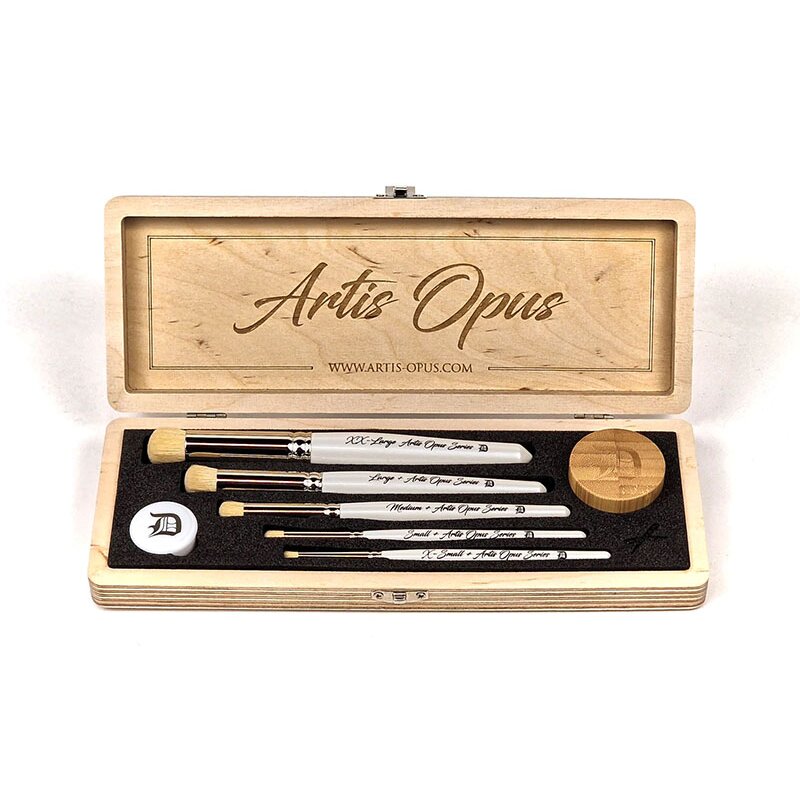 Artis Opus Series D PLUS DryBrush Expansion Set (5 Brushes)