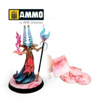 White Marble. Round Die-cut for Bases for Wargames – 2 pcs.