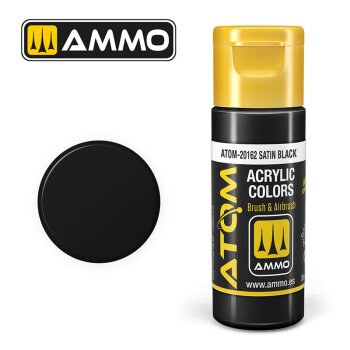 ATOM COLOR Satin Black (20mL)