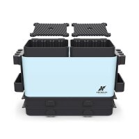 Krydrufi All in One Modular Box-Standard Set Wet Palette Edition,Blue Black
