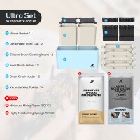 Krydrufi All in One Modular Box-Ultra Set Wet Palette Edition,Blue Sand