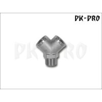 H&S-2 way manifold 1/8",, G 1/8" male thread - 2 x G 1/8" female thread-[105893]