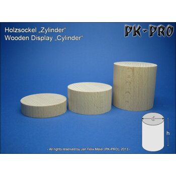 PK-Holzsockel-Zylinder-H/D 15x45mm