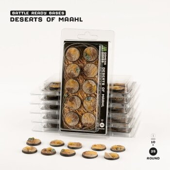 Deserts of Maahl Round 25mm (x10)