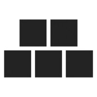 Self-adhesive magnetic foil stickers for magnetizing square 40mmx40mm bases with hollow bottoms (10)