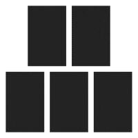 Self-adhesive magnetic foil stickers for magnetizing rectangular 60mmx40mm bases with hollow bottoms (5)