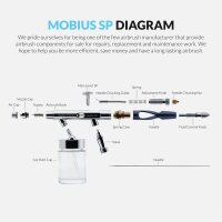 Gaahleri Premium Series Mobius-Siphon Airbrush