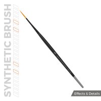 AK SYNTHETIC BRUSH - LINER 17mm