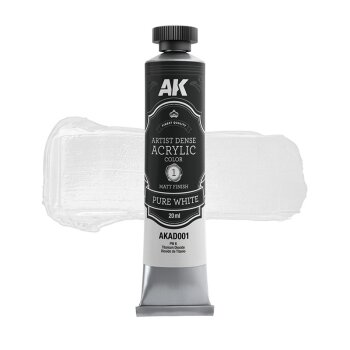 ARTISTIC DENSE ACRYLIC COLOR - PURE WHITE 20ml